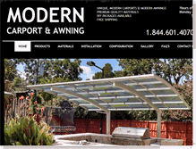 Tablet Screenshot of moderncarport.com